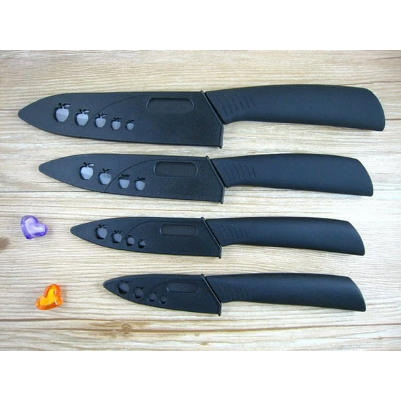 Blade Sharp Ceramic Knife Set Chef'S Kitchen Knives 3" 4" 5" 6" + Covers In Usa