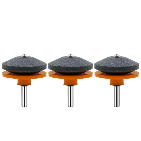 Blade Sharpener, Knife Sharpener, Grinding Stone Industrial Knife Grinder Wind Power Mower Knife Grinder Wear Knife Grinder Grinding Head 3pc, Work Sharp Knife Sharpener(Orange, 2.2in)