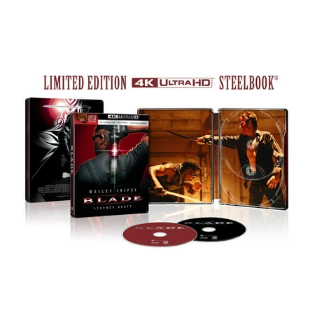 Blade (Walmart Exclusive) (Steelbook) (4K Ultra HD + Blu-ray + Digital Copy), Action, Warner Bros.