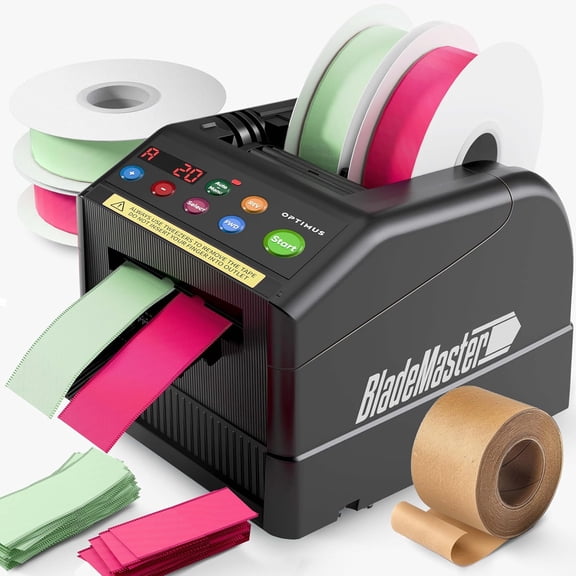 BladeMaster PRO Automatic Ribbon Cutting Machine Smart Auto Tape Dispenser Ribbon 2024 Upgraded Commercial Grade Intelligent Auto Tape Cutter USA Black