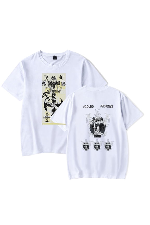 Bladee CV ANCHOR T-shirts Women Men Clothes Trend Casual Short Sleeve Top