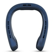 Bladeless Personal Neck Fan - 4000mAh Battery, USB Rechargeable, 360° Airflow, Long Battery Life, 3 Speeds, Ideal for Indoor & Outdoor - Blue