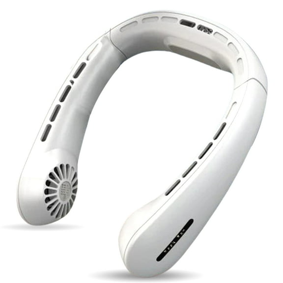 Bladeless Personal Neck Fan - 4000mAh Battery, USB Rechargeable, 360° Airflow, Long Battery Life, 3 Speeds, Ideal for Indoor & Outdoor