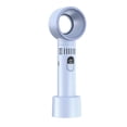 thumbnail image 1 of Bladeless Portable Fan Rechargeable Air Circulation Fan With Digital Display Quiet Mini Fan, 1 of 5