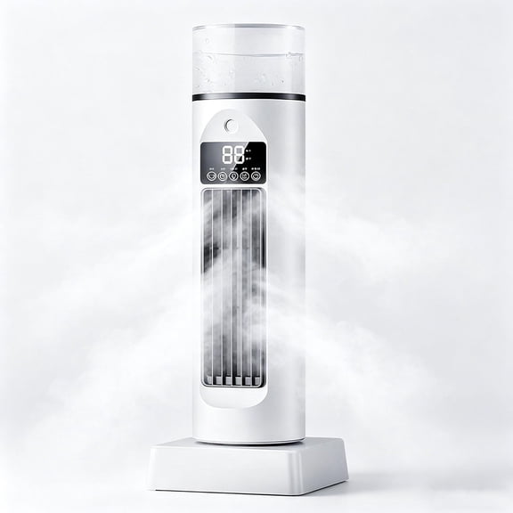Bladeless Tower Fan for Bedroom,120° Oscillating Standing Fan Quiet for Sleep,Timer,6 Speeds,Remoter,Wide Oscillating Floor Fans for Home,Office,Indoor(White)