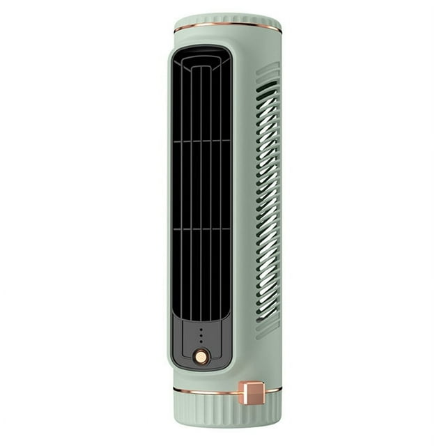 Bladeless Tower Fan Desktop Air Cooler, Portable Silent Office Fan