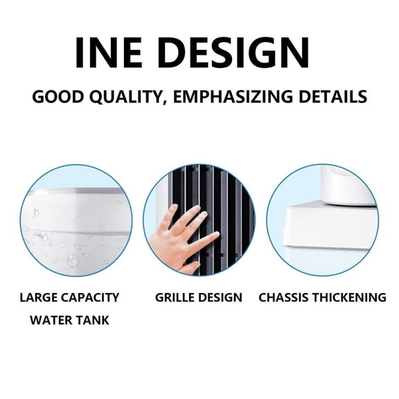Bladeless Tower Fan with Humidification, 120° Oscillating Standing Desk Fan, 6 Speed Settings, 8H Timer, LED Display Quiet Cooling Fan for Bedroom, Living Room, Office
