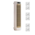 thumbnail image 1 of Bladeless Tower Fan, Portable Desk Fan with 2000mAh Rechargeable Battery, 3 Speed Quiet Cooling Fan, Compact Air Circulator for Office Bedroom Kitchen Dorm Desktop, Personal Cooling Fan, 1 of 7