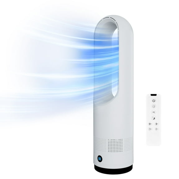 Bladeless Tower fan, 8-speed adjustable, quiet operation, 90 wide-angle oscillation, 8-hour timer