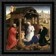 thumbnail image 1 of Bladelin Triptych: central panel 20x20 Black Ornate Wood Framed Canvas Art by Weyden, Rogier van der, 1 of 2