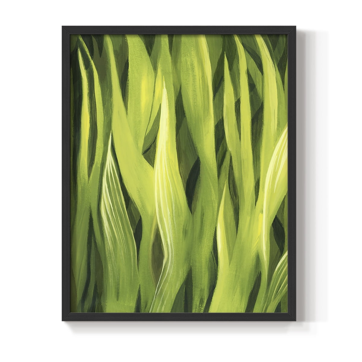 Blades of Grass I Framed Print in Black Solid Wood Framed Print No Nail Hanging