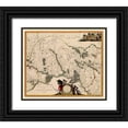thumbnail image 1 of Blaeu 13x12 Black Ornate Wood Framed with Double Matting Museum Art Print Titled - Ukraine - Blaeu 1662, 1 of 4