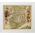 thumbnail image 1 of Blaeu 13x12 White Modern Wood Framed Museum Art Print Titled - Piedmont Region Italy - Blaeu 1682, 1 of 4