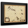 thumbnail image 1 of Blaeu 14x12 Black Modern Framed Museum Art Print Titled - Africa Cape Verde Islands - Blaeu 1667, 1 of 5