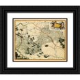 thumbnail image 1 of Blaeu 14x12 Black Ornate Wood Framed with Double Matting Museum Art Print Titled - Ukraine - Blaeu 1662, 1 of 4