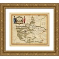 thumbnail image 1 of Blaeu 17x15 Gold Ornate Wood Framed with Double Matting Museum Art Print Titled - Henan Province China - Blaeu 1655, 1 of 4