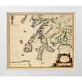 thumbnail image 1 of Blaeu 17x15 White Modern Wood Framed Museum Art Print Titled - Lorna Lorne Scotland - Blaeu 1654, 1 of 4