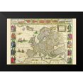thumbnail image 1 of Blaeu, Willem 14x11 Black Modern Framed Museum Art Print Titled - Europe, 1 of 4