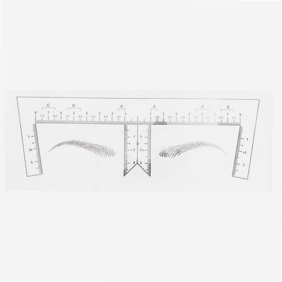 Blafyluxe eyebrow sticker, 50pcs transparent eyebrow sticker Microblading eyebrow ruler SelfAdhesive eyebrow sticker, fixed eyebrow shape, easy to draw your eyebrows