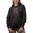 thumbnail image 1 of Blah, Blah, Blah, Go Workout, Funny Gym or Work Out Excuse Quote Merch Gift, Black Hooded Sweatshirt or Hoodie, Small, 1 of 5