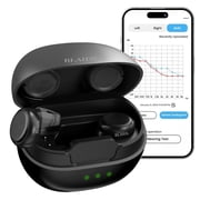 BlaidsX Micro ITC Hearing Aids, Invisible In-Ear Design for Mild & Moderate Hearing Loss, 32DSP Channels, Advanced Noise Reduction, Rechargeable 18 24H Battery, App Control with Remote Fitting Suppor