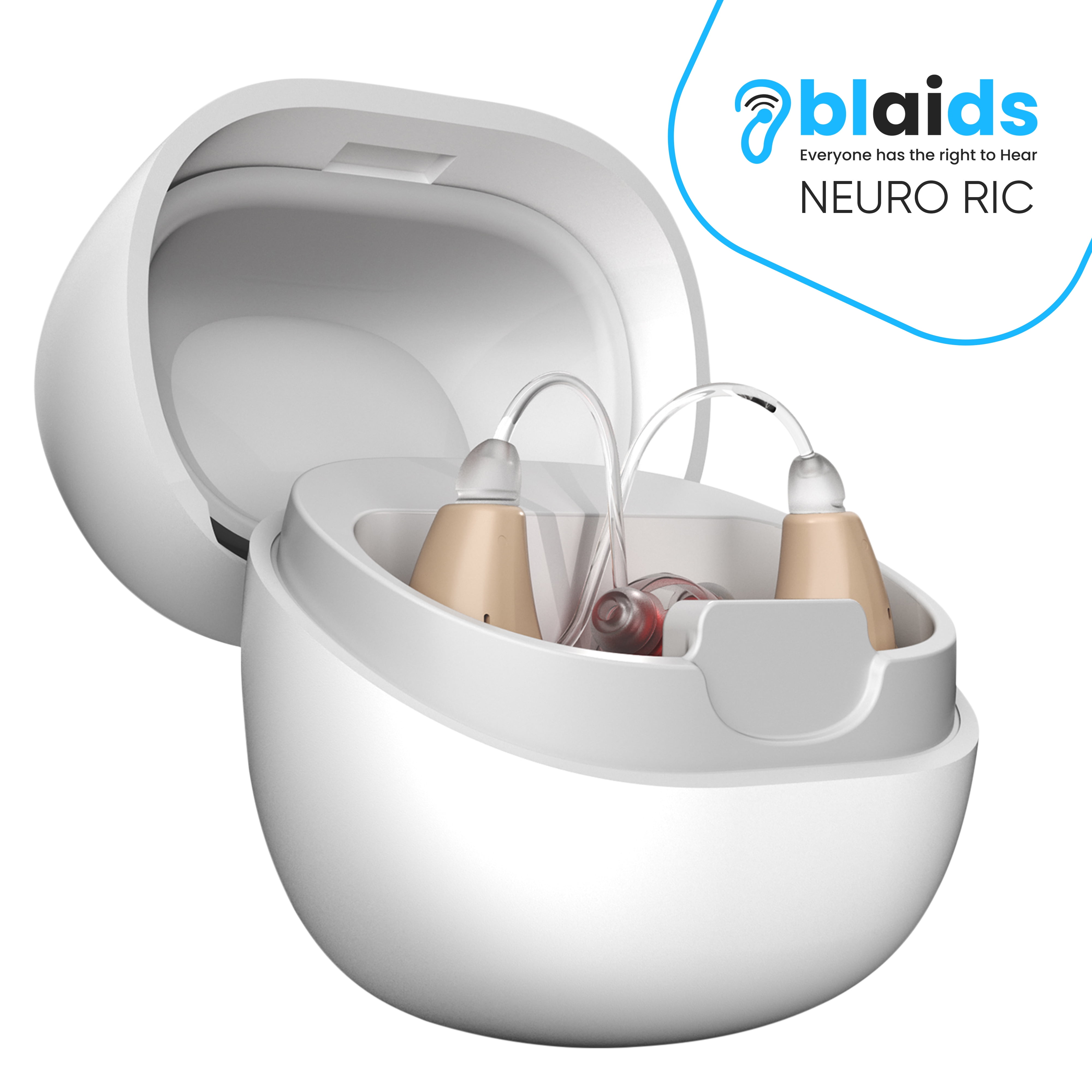 BlaidsX Neuro Rechargeable RIC Hearing Aids Fully Programmable (250