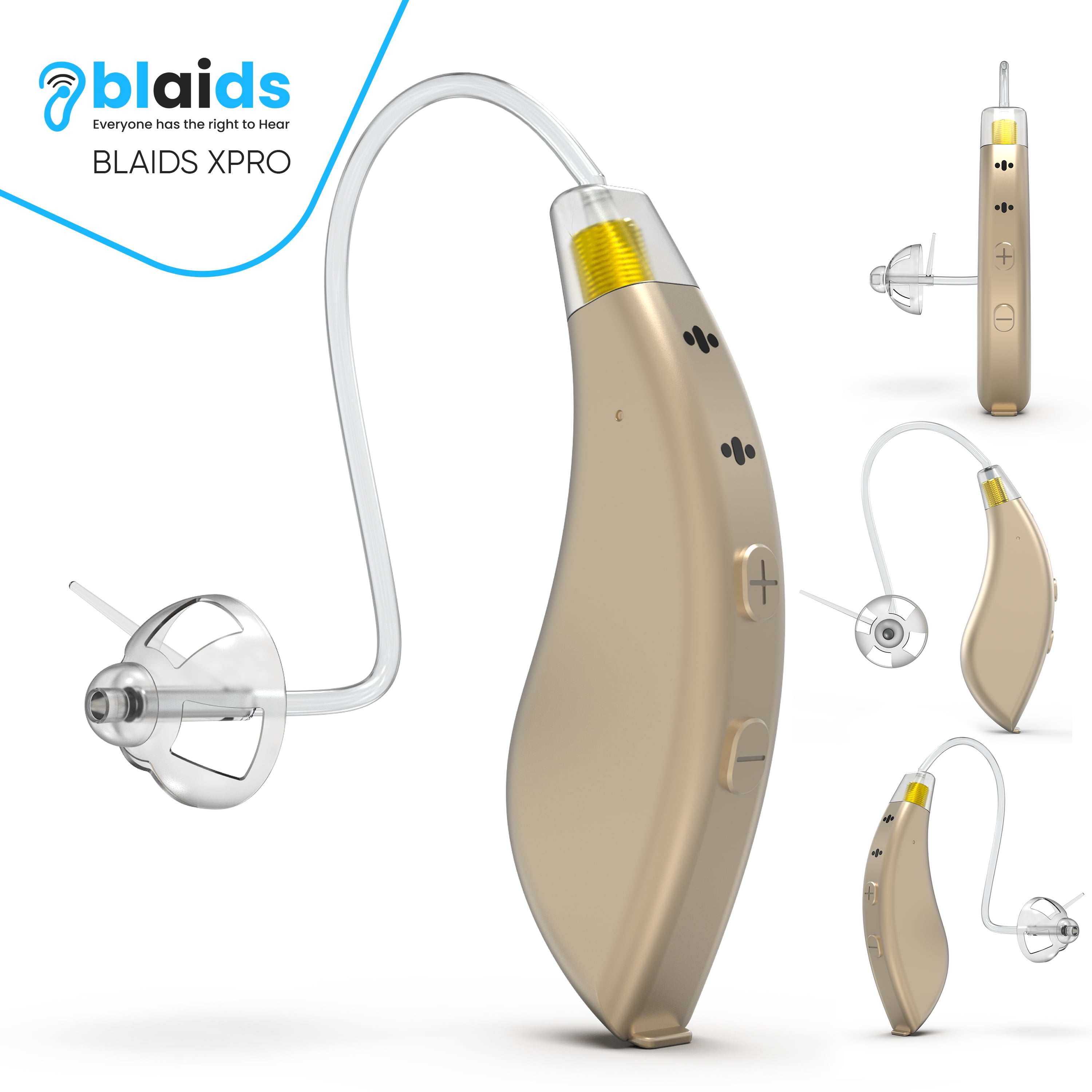 BlaidsX Pro Programmable Hearing Aids With 48 DSP Channels, Mobile App