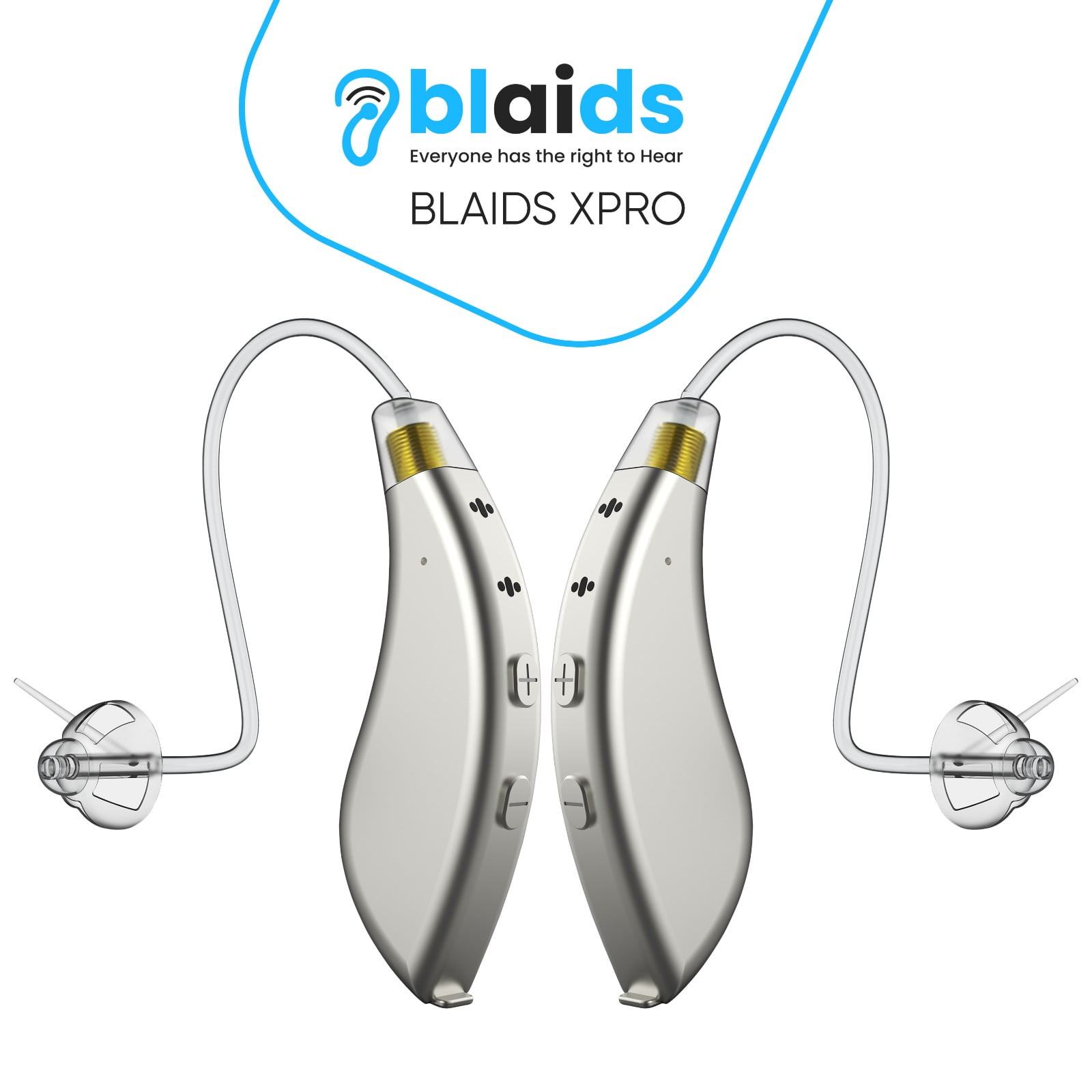 BlaidsX Pro Programmable Hearing Aids for Adults with Mobile App Hearing Test & Noise