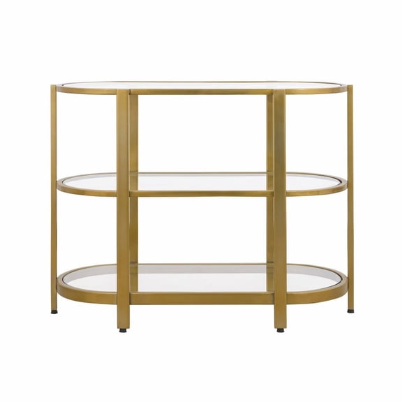 Elk Home Blain Console Table in Brass