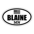 thumbnail image 1 of Blaine MN Minnesota Anoka County Stealthy Subdued Old Glory US Flag Oval Euro Decal Bumper Sticker 3M Vinyl 3" x 5", 1 of 2
