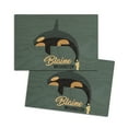 thumbnail image 1 of Blaine, Washington, Killer Whale, Orca, Geometric, Contour (4x6 Birch Wood Postcards, 2-Pack Stationary, Rustic Home Wall Decor), 1 of 5