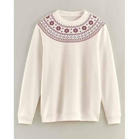 Blair Womens Better-Than-Basic Embroidered Sweatshirt
