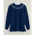 thumbnail image 1 of Blair Womens Better-Than-Basic Embroidered Tunic Sweatshirt, 1 of 1