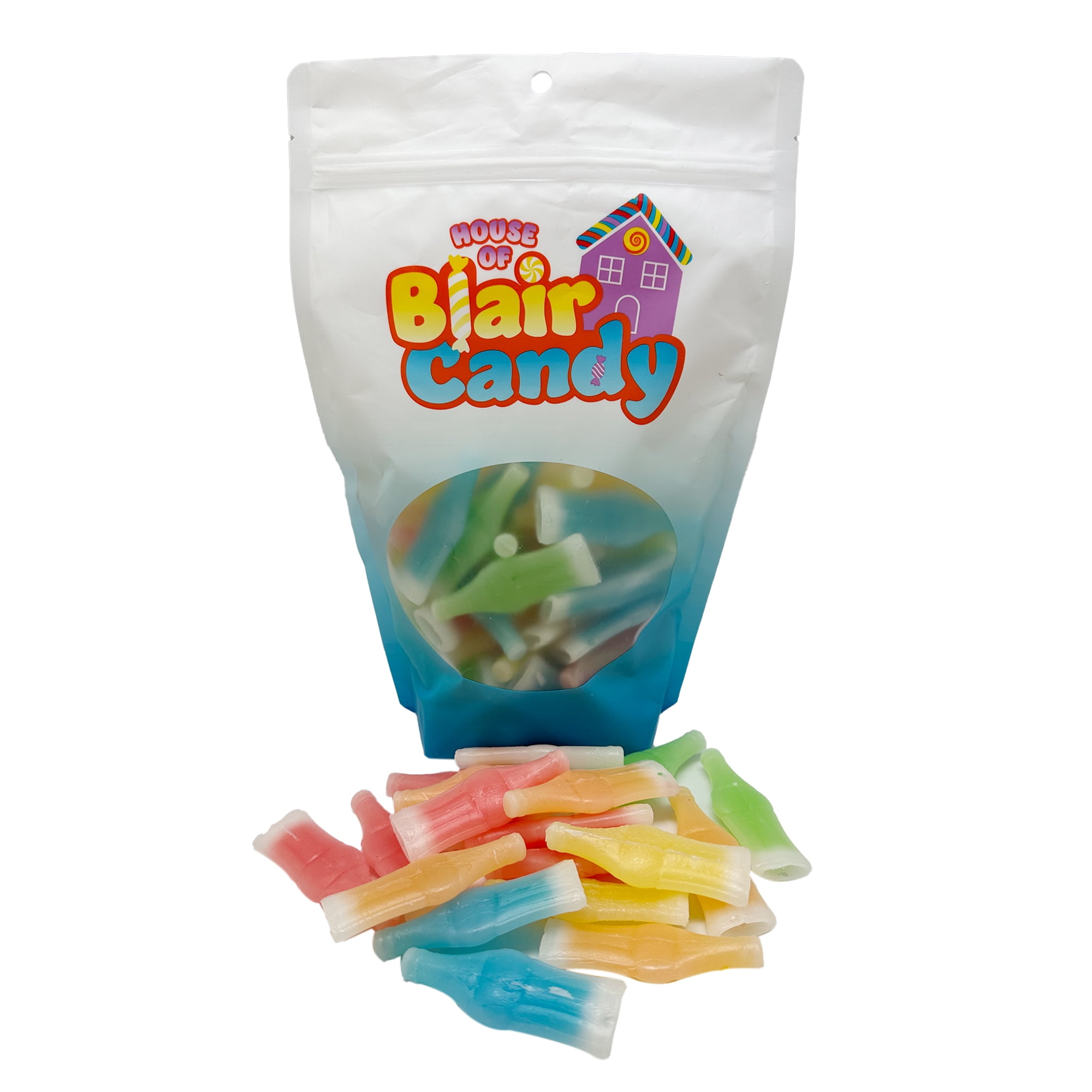 Blair Candy Wax Bottle Candy Drinks 1 lb Resealable Bag with Retro ...