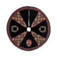 thumbnail image 1 of Blair Castle Checkered Wedges Patchwork 100% Cotton Christmas Tree Skirt 54", 1 of 6