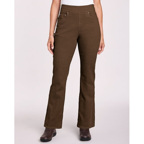 Blair Womens Denimease™ Flat Waist Bootcut Jeans