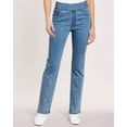 thumbnail image 1 of Blair Womens Denimease Petite Short Flat-Waist Pull-On Jeans, 1 of 6