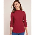 thumbnail image 1 of Blair Womens Essential Knit Long Sleeve Mock Top, 1 of 6