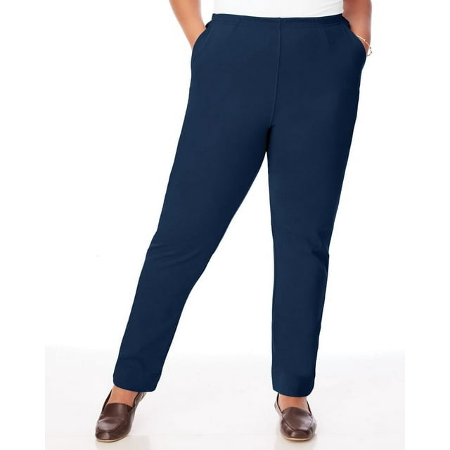 Cotton Knit Pull-on Pant in Zen Blue main image 1