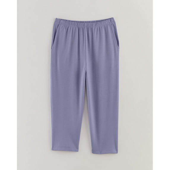 Blair Womens Essential Knit Pull-On Pedal Pushers