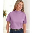 thumbnail image 1 of Blair Womens Essential Knit Short-Sleeve Mockneck Top, 1 of 1