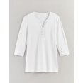 thumbnail image 1 of Blair Womens Essential Knit Three-Quarter Sleeve Henley, 1 of 1