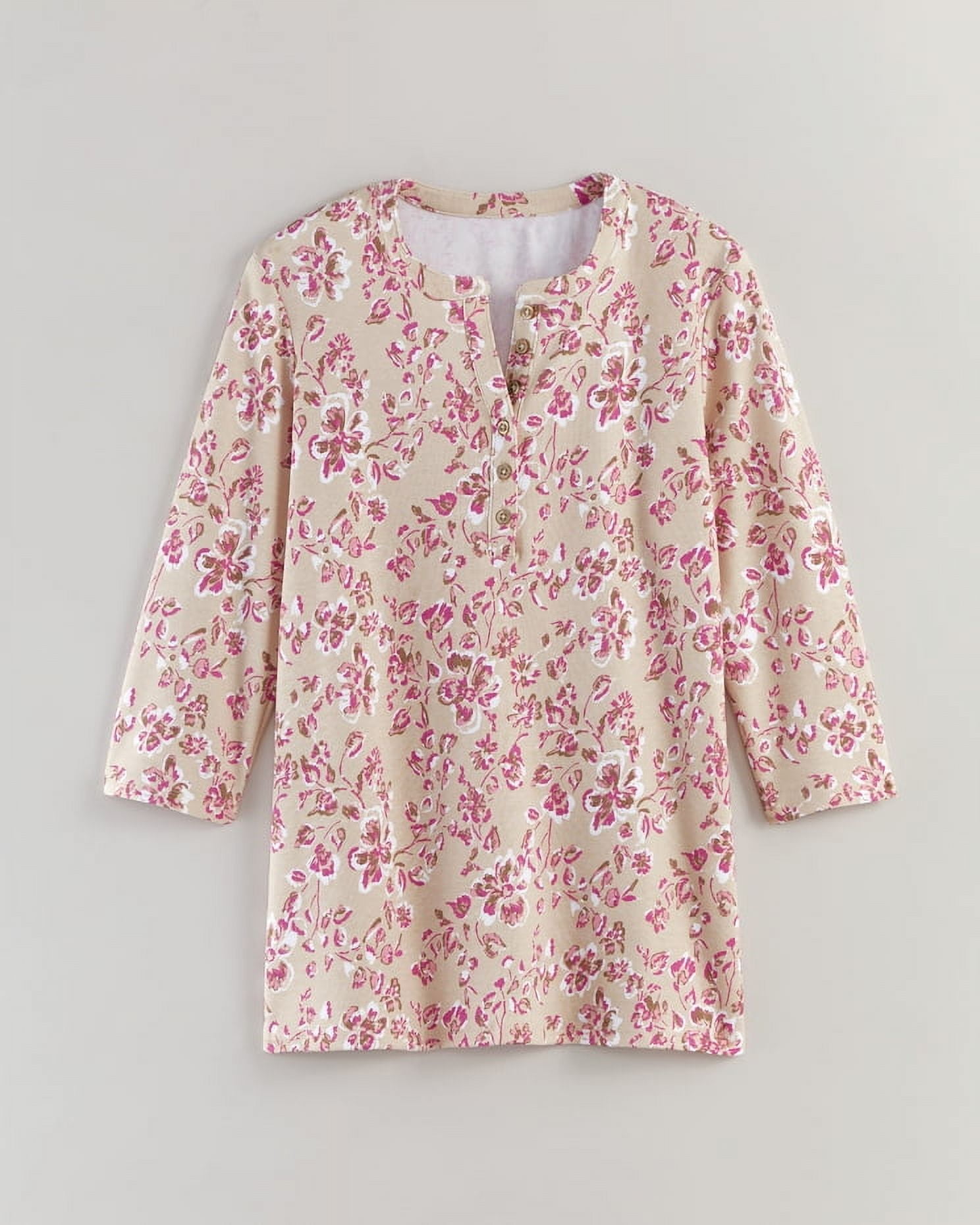 Blair Essential Knit ThreeQuarter Sleeve Henley