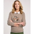 thumbnail image 1 of Blair Womens Haband Women’S Embroidered Fleece Sweatshirt, 1 of 1