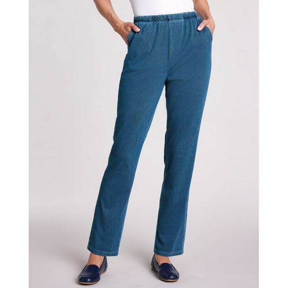 Blair Womens Knit Denim Pants