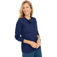 thumbnail image 1 of Blair Womens Long Sleeve Pointelle Henley Top, 1 of 1