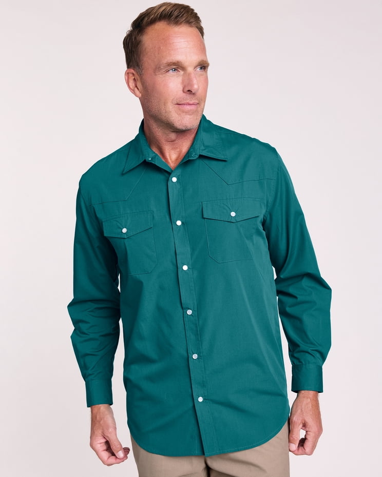 haband dress shirts Blair Mens Blair Haband Long-Sleeve Snap-Tastic Western Shirt