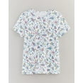 thumbnail image 1 of Blair Womens Print Short Sleeve Pointelle Henley Top, 1 of 1
