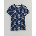 thumbnail image 1 of Blair Womens Print Short Sleeve Pointelle Henley Top, 1 of 1