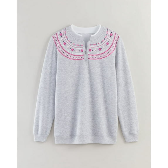 Blair Womens Printed Yoke Sweatshirt